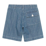 C.P. Company Bermuda tinta unita In Denim Blu per Bambino CUQ00AXX BLU C.P. COMPANY 