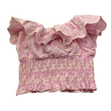 U+È Top Tinta Unita Traforato per Neonata UE1783 ROSA U+è 