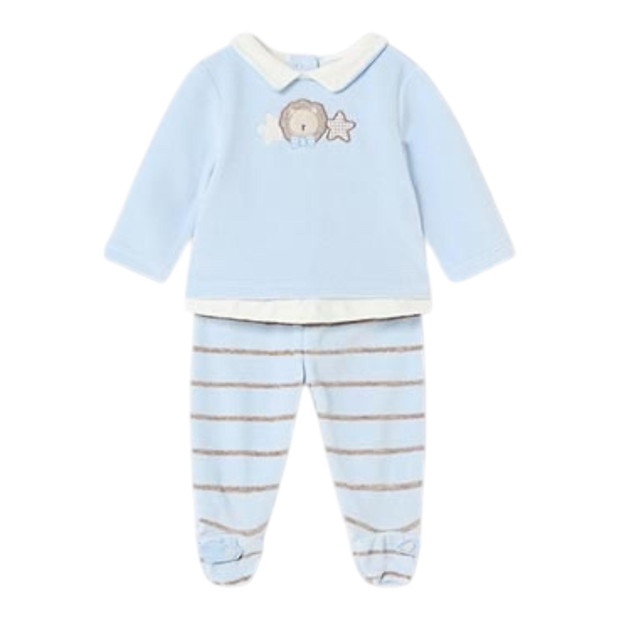 MAYORAL completo 2pz maglia-ghettine tinta unita Azzurro per Neonato 2508 AZZURRO MAYORAL 