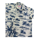 Saint Barth Camicia Mezza Manica Tinta Unita con Fantasia per Bambino 00860L BEIGE SAINT BARTH 