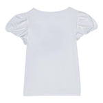 Liu Jo T-Shirt Girocollo Tinta Unita con Stampa per Bambina KA5041 BIANCO LIU JO 