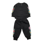 JOHN RICHMOND completo tinta unita 2pz felpa-pantalone Nero per Neonata RIA25065CF NERO JOHN RICHMOND 