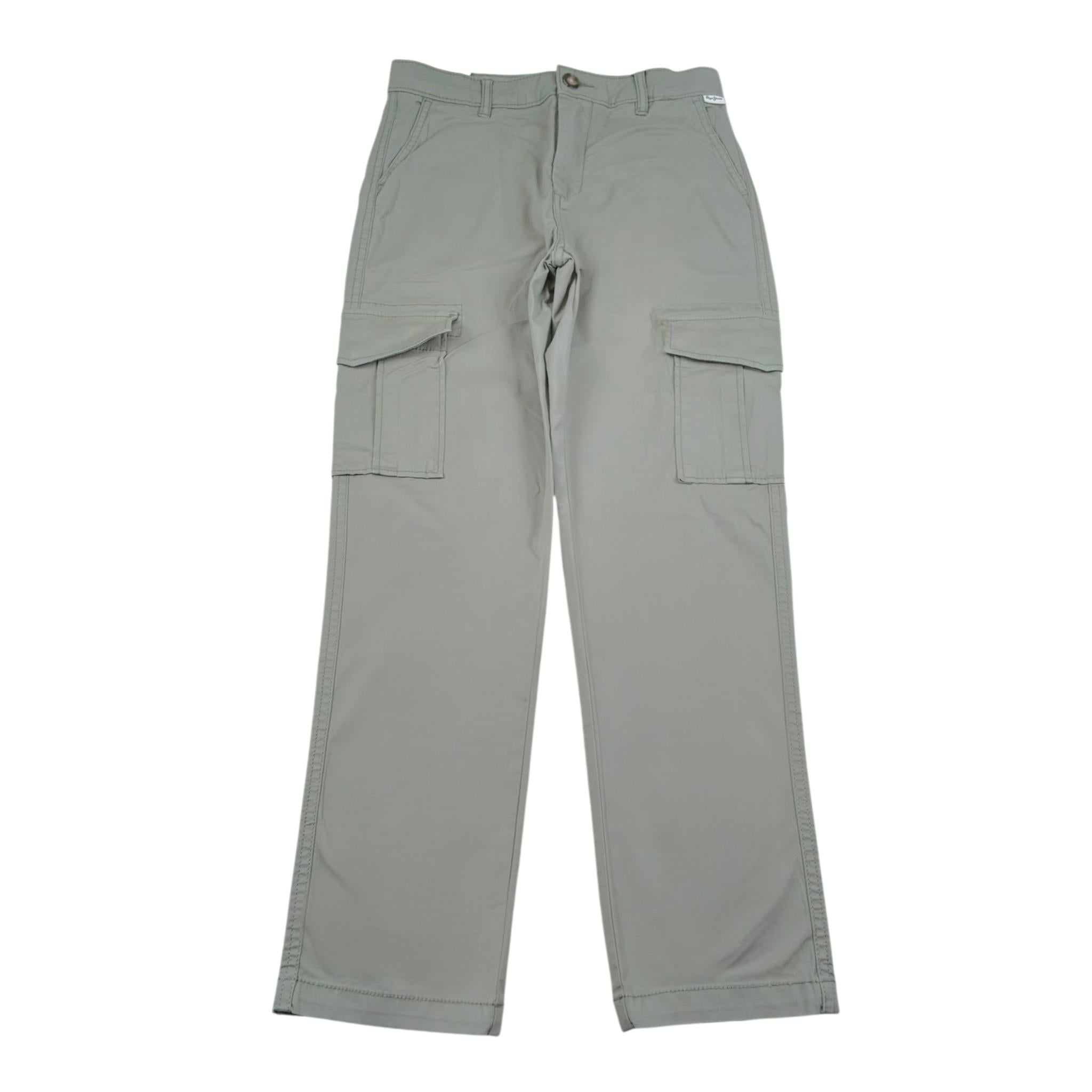 Pepe Feamo Pantalone Tinta Unita con Girovita Regolabile per Bambino PB210730 VERDE PEPE JEANS 
