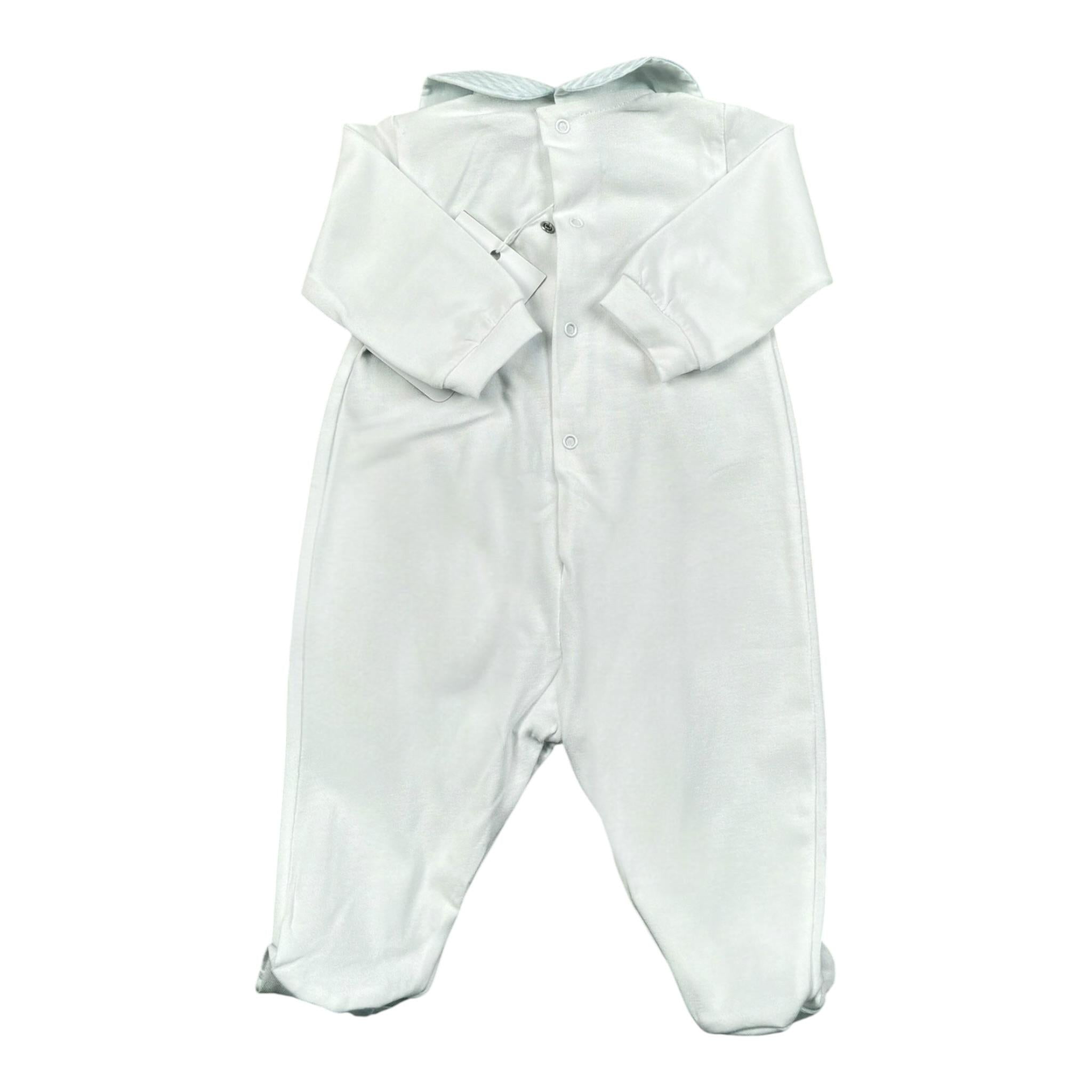 Lalalu' Tutina Tinta Unita con Stampa per Neonato TJL1M BIANCO LALALU' 