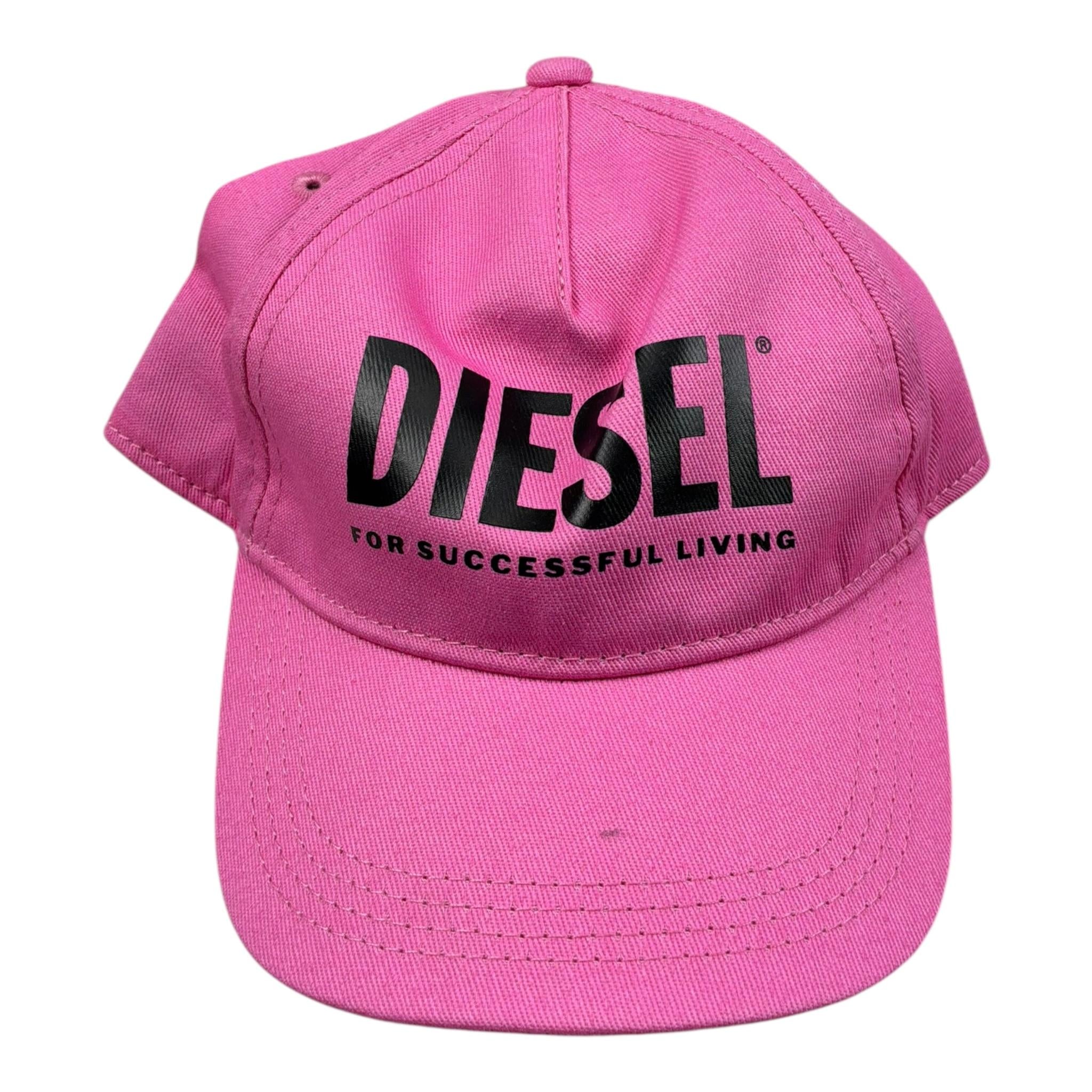 Diesel Berretto Tinta Unita con Logo per Bambina K00527 ROSA DIESEL 
