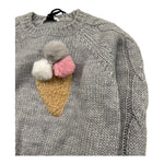 TO be too maglia tinta unita con applicazioni Grigio per Bambina TFBF24M637X GRIGIO TO be too 