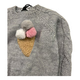 TO be too maglia tinta unita con applicazioni Grigio per Bambina TFBF24M637X GRIGIO TO be too 