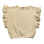 PETIT INDI maglia smanicata tinta unita Panna per Neonata AW24BK4807 PANNA PETIT INDI 