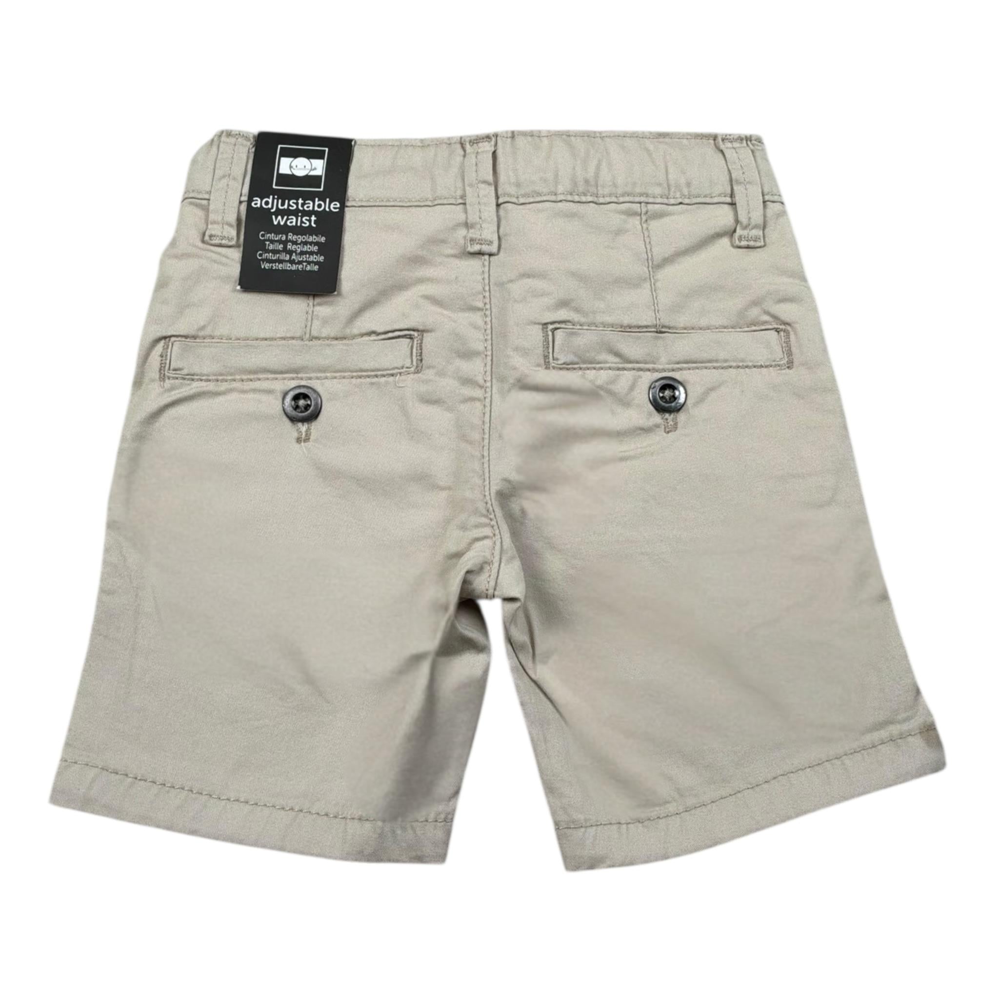 Sarabanda Bermuda Tinta Unita con Girovita Regolabile per Neonato 06458 BEIGE SARABANDA 