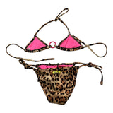 4Giveness Costume 2Pz Triangolo-Slip Fantasia Maculata Marrone Per Bambina