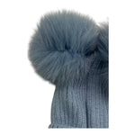 MAC ILUSIO'N cappello tinta unita con pon pon Azzurro per Neonato GB49HXO AZZURRO MAC ILUSIO'N 