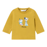 MAYORAL shirt girocollo tinta unita cn maniche in contrasto Senape per Neonato 20299 SENAPE MAYORAL 