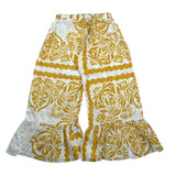 Dixie Pantalone Modello Palazzo tinta unita con Stampe Panna per Bambina RS09274G50 PANNA DIXIE 