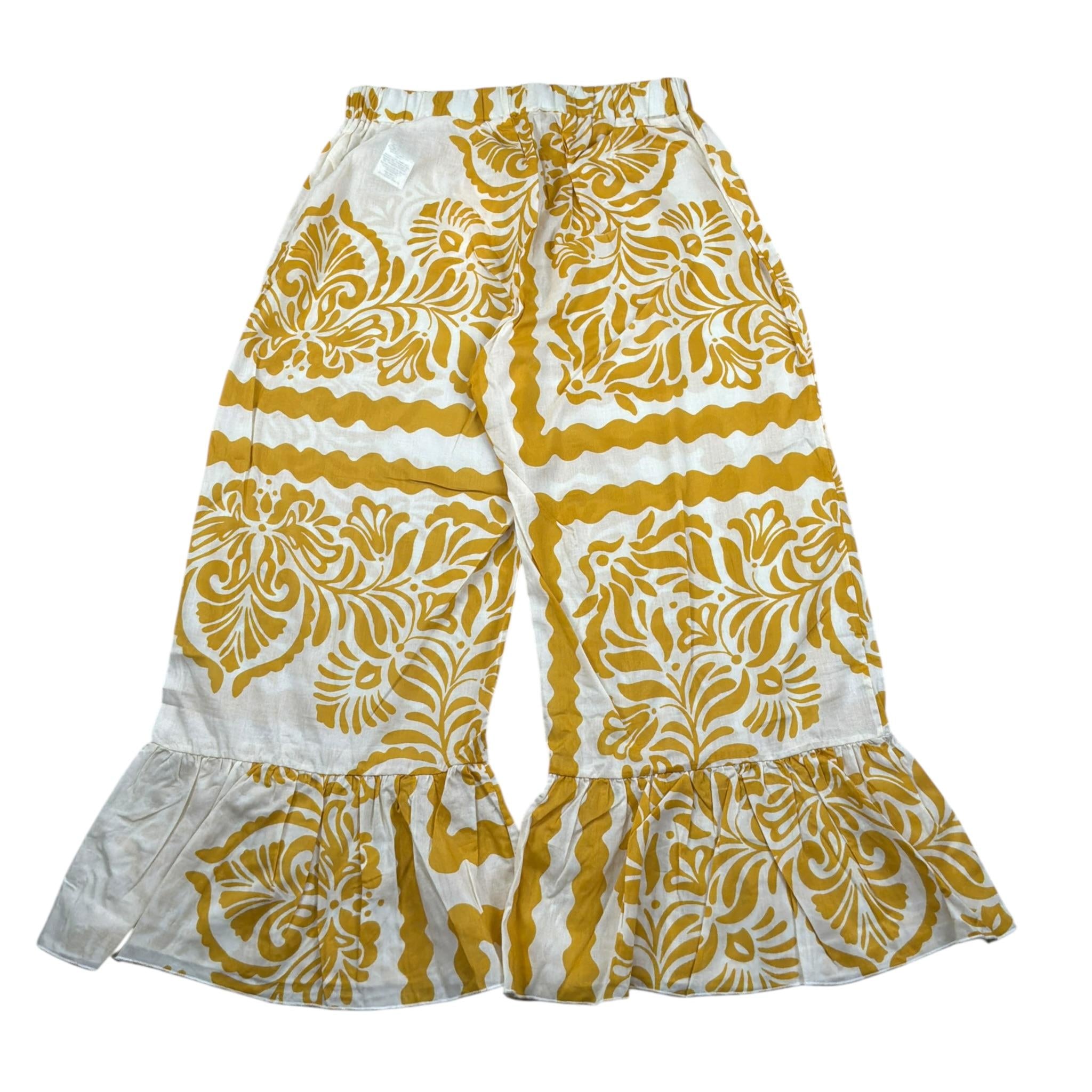 Dixie Pantalone Modello Palazzo tinta unita con Stampe Panna per Bambina RS09274G50 PANNA DIXIE 