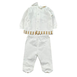 Marlu' Completo 2 Pezzi Maglia-Ghettina per Neonato EL5051 BIANCO MARLU' 
