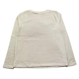 LU LU BY MISS GRANT shirt girocollo tinta unita con stampa in contrasto Panna per Bambina LL3362 PANNA LU LU BY MISS GRANT 
