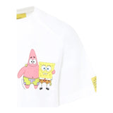 Stella Mccartney T-Shirt Girocollo Tinta Unita Stampa Spongebob per Bambina TW8D61 BIANCO STELLA McCARTNEY 