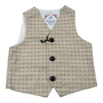 Ambaraba Gilet Tinta Unita Fantasia Pois per Neonato FM33181 BEIGE AMBARABA 