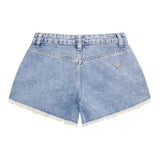 Guess Short In Denim Tinta Unita con Brillantini per Bambina J5GD42D45E0 AZZURRO GUESS 