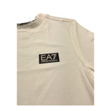 Emporio Armani T-Shirt Girocollo Tinta Unita con Logo per Bambino 7B000093 BIANCO EMPORIO ARMANI 