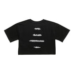 Blauer T-Shirt Girocollo Tinta Unita con Stampa per Neonata 25SBLGH02550XN NERO BLAUER 