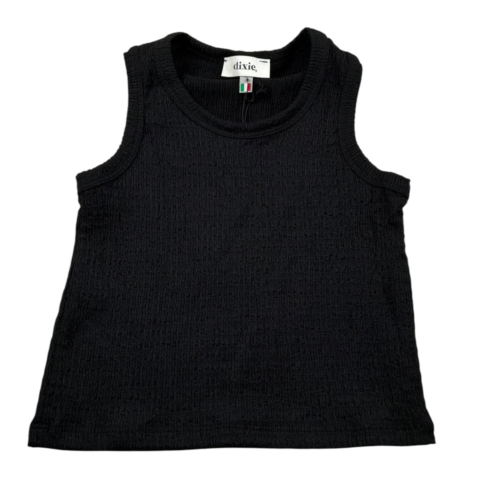 Dixie Canotta Girocollo Tinta Unita per Bambina MO07032G74X NERO DIXIE 