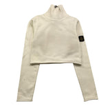 REFRIGIWEAR maglia collo alto tinta unita modello crop Panna per Bambina RWG925X PANNA REFRIGIWEAR 