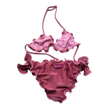 Saint Barth Costume 2 Pezzi Triangolo-Mutandina Lurex per Bambina CRIS001 ROSA SAINT BARTH 