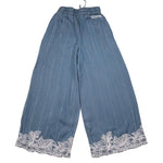 Ermanno Scervino Pantalone Tinta Unita Modello Palazzo per Bambina SFPA041 AZZURRO ERMANNO SCERVINO 