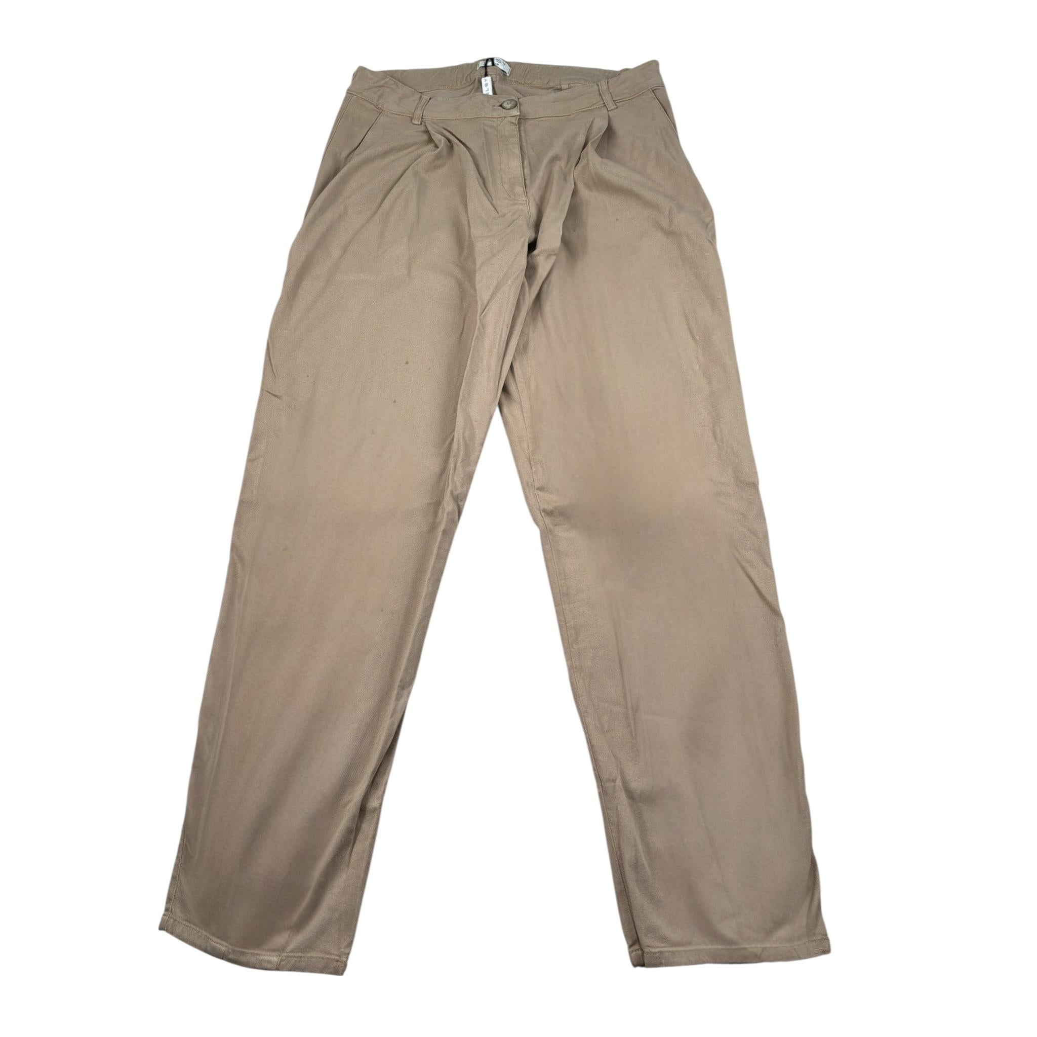 Elsy Pantalone tinta unita con Girovita Regolabile Beige per Bambina 4606 BEIGE ELSY 