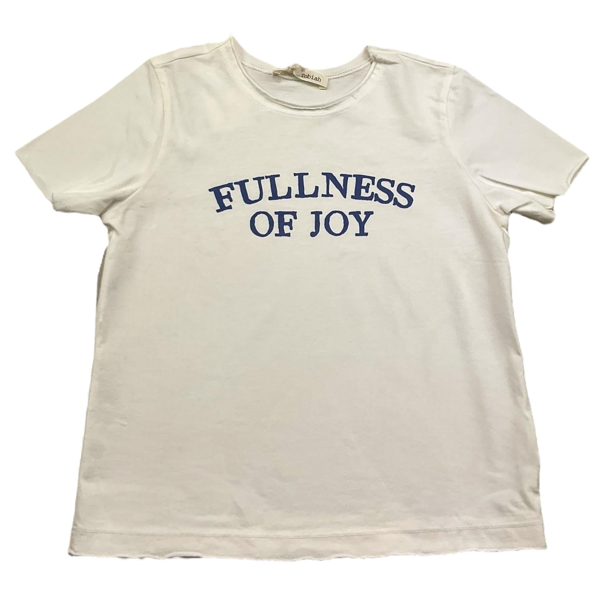 Zhoe & Tobiah T-Shirt Girocollo Tinta Unita con Stampa per Bambino BSE13M PANNA ZHOE & TOBIAH 