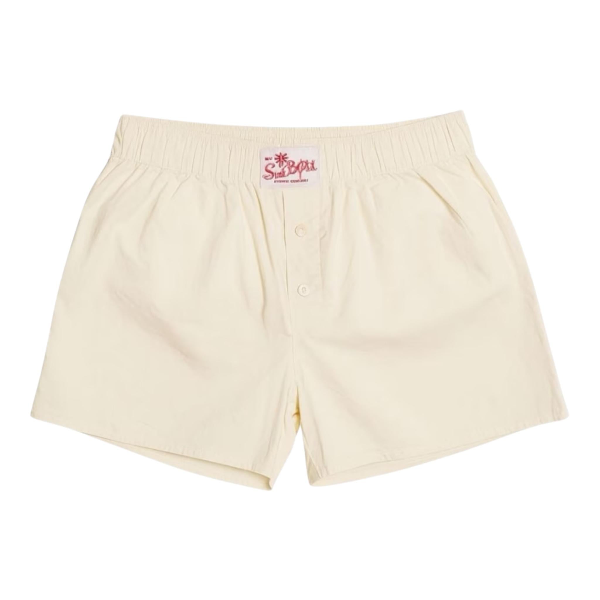Saint Barth Short Tinta Unita con Elastico In Vita per Bambina BXY0010403J PANNA SAINT BARTH 