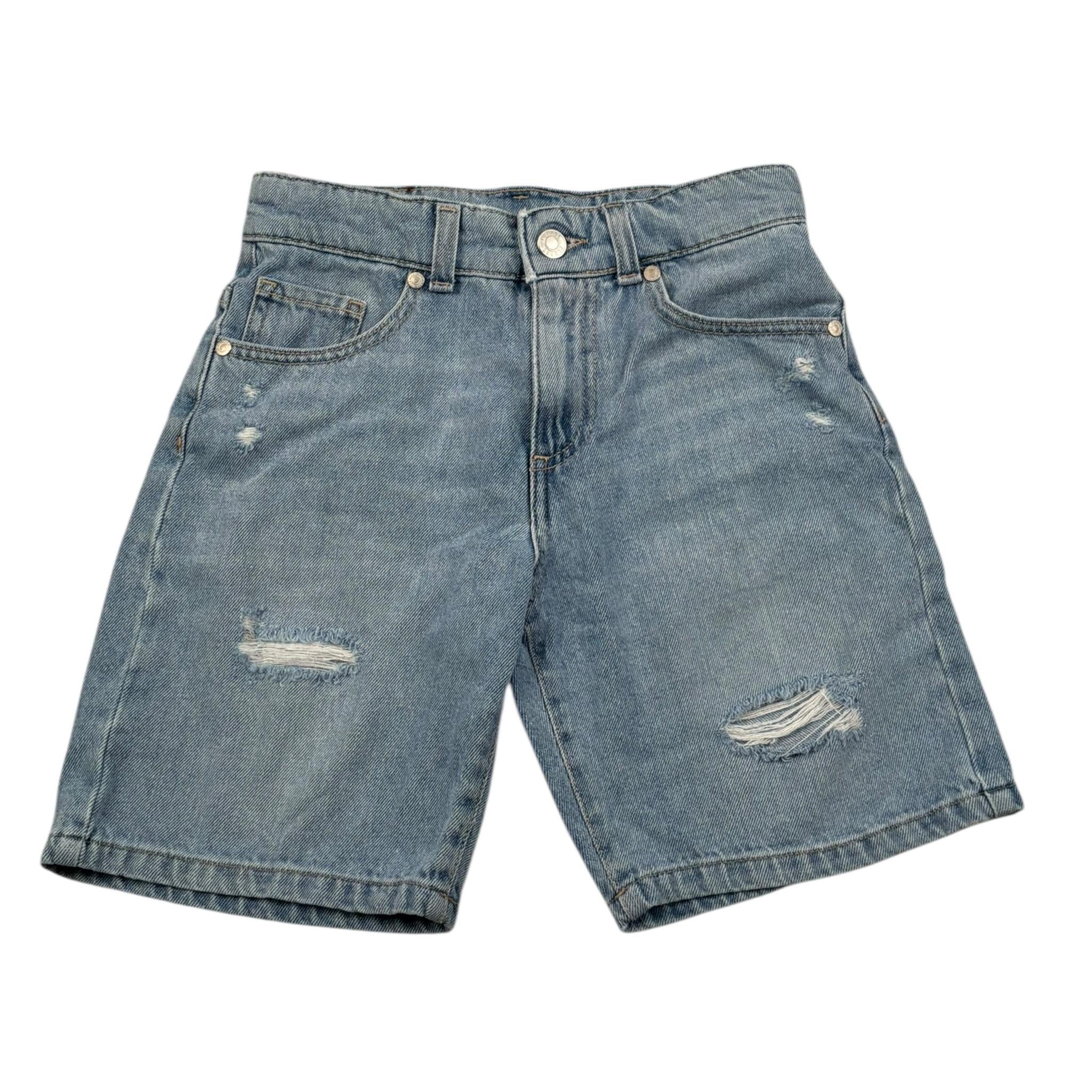 Please Bermuda In Denim Tinta Unita per Bambino RB10W27B72 AZZURRO PLEASE 