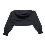 MANILA GRACE felpa tinta unita con cappuccio modello crop Nero per Bambina MFJF24M120 NERO MANILA GRACE 