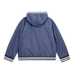 Guess Giubbino Tinta Unita con Zip E Cappuccio per Neonato N5RL11WCFM0 BLU GUESS 