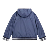 Guess Giubbino Tinta Unita con Zip E Cappuccio per Neonato N5RL11WCFM0 BLU GUESS 