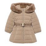 ABEL & LULA giubbino tinta unita con zip e cappuccio Cammello per Bambina 5839X CAMMELLO ABEL & LULA 