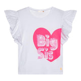 Billieblush T-Shirt Tinta Unita con Stampa per Bambina U21045 BIANCO BillIEBLUSH 