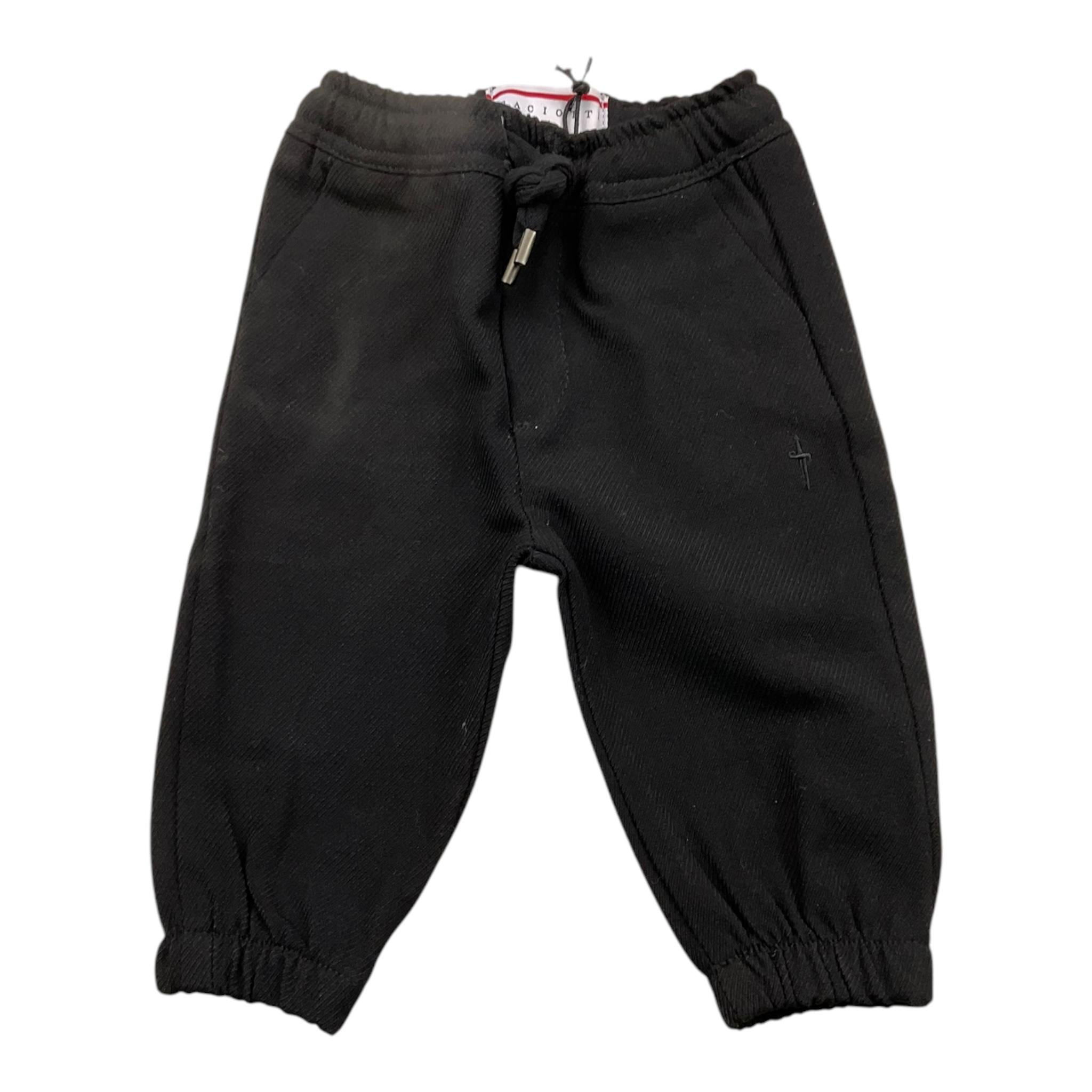 CESARE PACIOTTI pantalone modello tuta tinta unita con stampa Nero per Neonato PTP5351B NERO CESARE PACIOTTI 