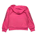 KAPPA felpa tinta unita con zip e cappuccio Fuxia per Bambina 381Z8JW FUXIA KAPPA 