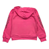 KAPPA felpa tinta unita con zip e cappuccio Fuxia per Bambina 381Z8JW FUXIA KAPPA 
