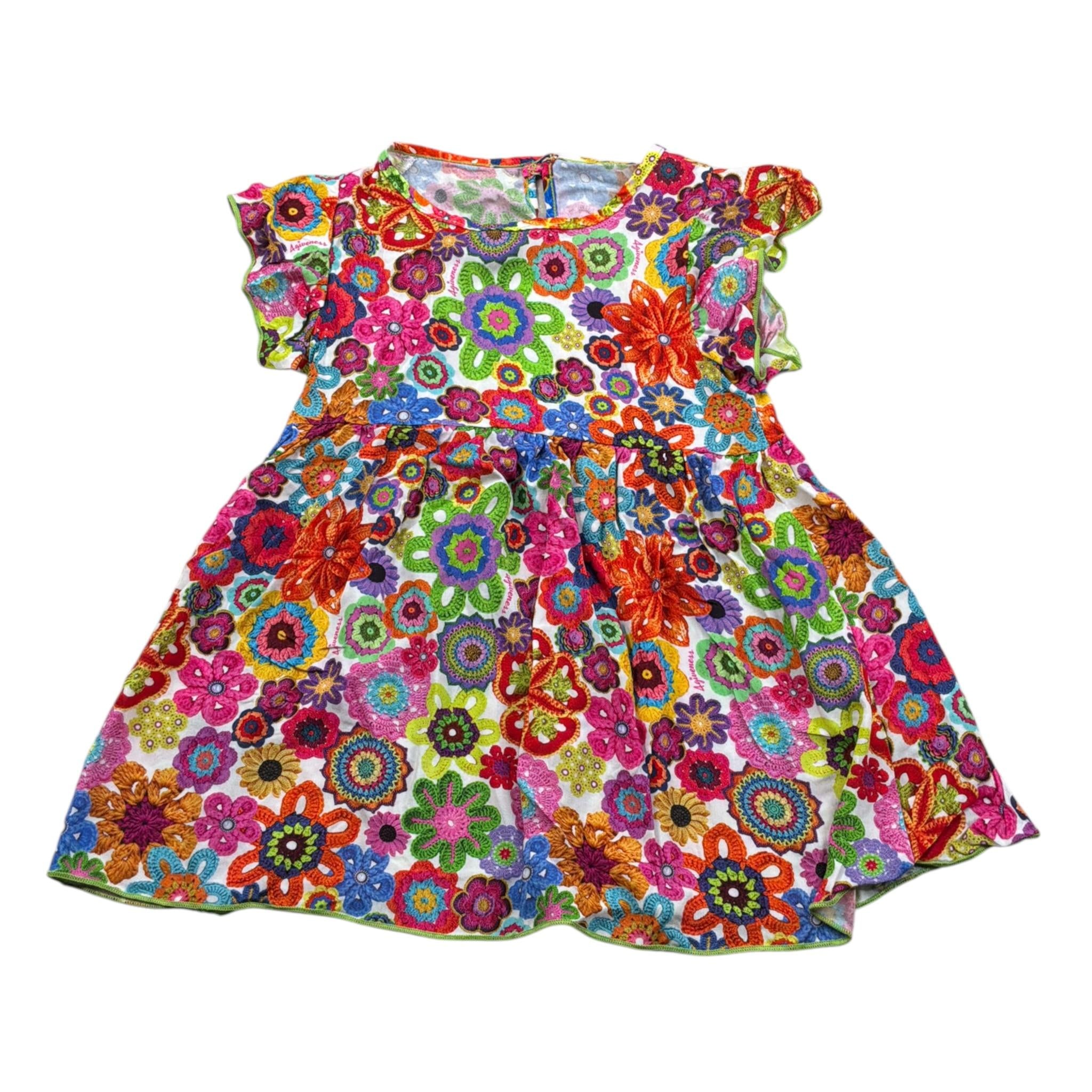 4Giveness Abito Mezza Manica Stampa Fantasia Multicolor per Neonata ABT4GV MULTICOLOR 4GIVENESS 