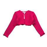 Le Coconne Coprispalle Tinta Unita Traforato per Neonata LCN2162 FUXIA LE COCONNE 