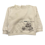 LALALU' felpa chiusa cn cappuccio tinta unita Panna per Bambino MFL150LB PANNA LALALU' 