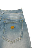 Etro Short Tinta Unita In Denim per Bambina GW6A49X AZZURRO ETRO 