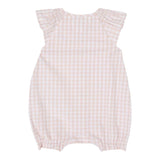 Tommy Hilfiger Pagliaccetto Tinta Unita con Fantasia Quadri per Neonata KN0KN0 ROSA TOMMY HILFIGER 