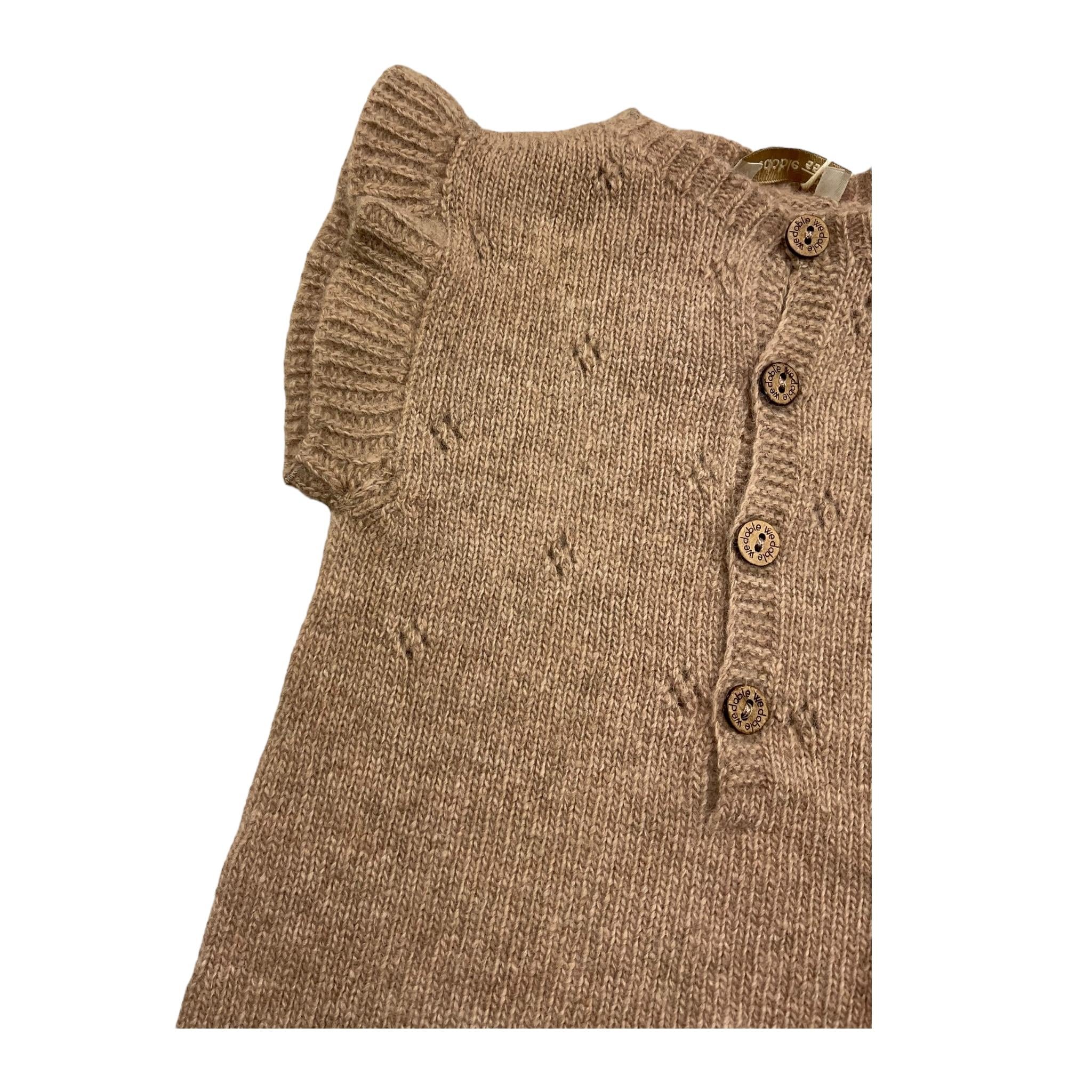 WEDOBLE salopette tinta unita girmanica Beige per Neonata I2406310 BEIGE WEDOBLE 