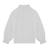 DOU DOU shirt tinta unita con collo elasticizzato Bianco per Bambina DT8A10XX BIANCO DOU DOU 