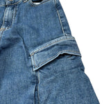 Please Jeans Tinta Unita Modello Cargo per Bambina PH26012G72 BLU PLEASE 
