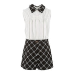 Elisabetta Franchi Tuta Giromanica Bicolore per Bambina EFTA100XX BIANCO/NERO ELISABETTA FRANCHI 